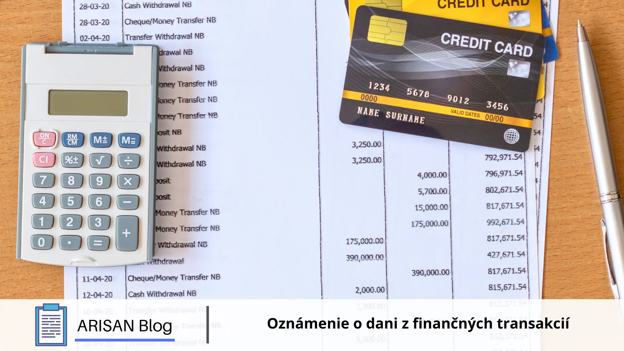 ARISAN dan z financnych transakcii